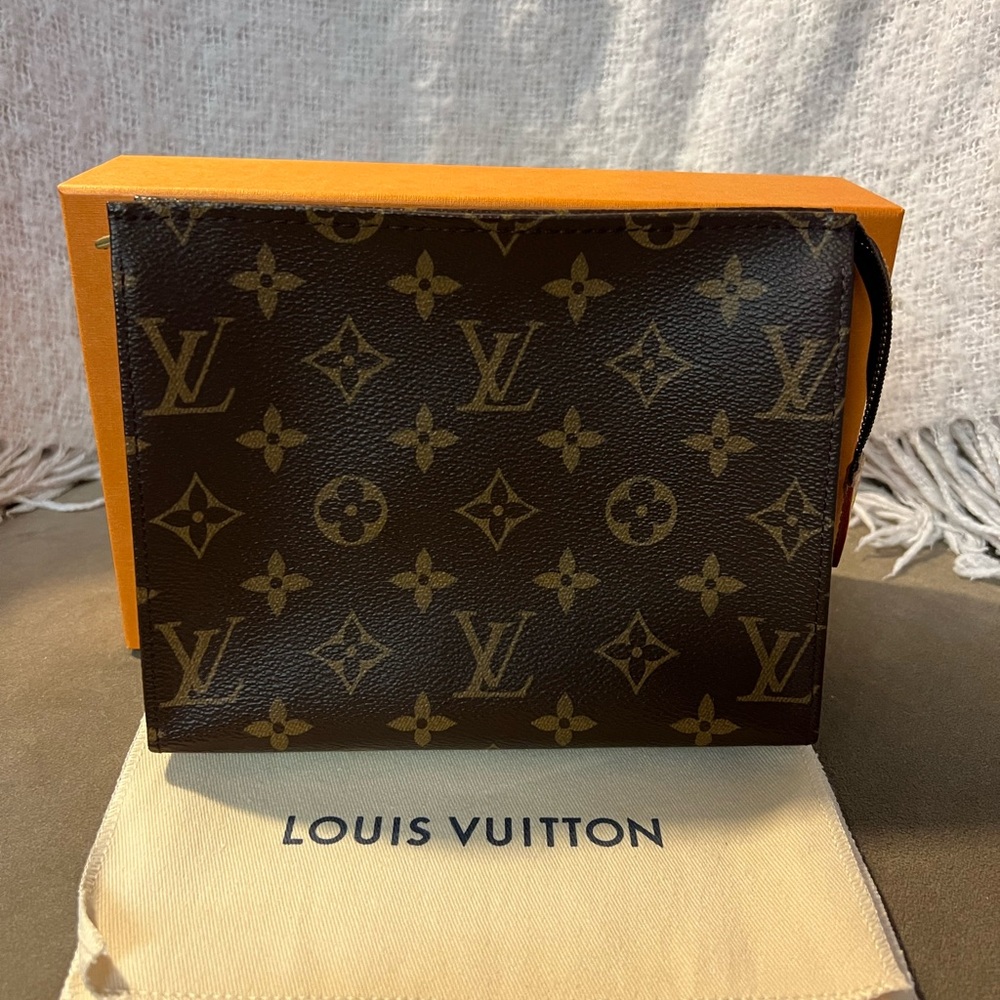 Louis Vuitton Brown Monogram Toiletry Bag